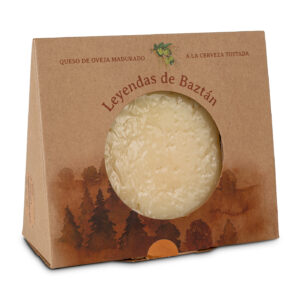 Queso de oveja madurado a la cerveza Leyendas de Baztán 250 g, elaborado en Navarra con leche de oveja y curado con cerveza artesanal.