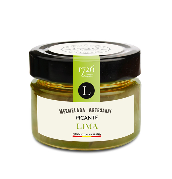 Mermelada de Lima Picante 1726, mermelada artesanal gourmet con lima fresca y toque picante