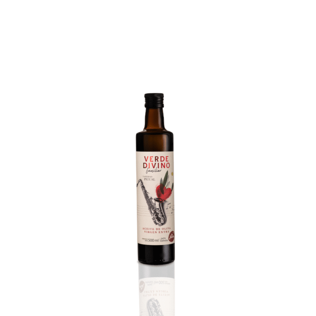 Aceite de Oliva Virgen Extra Verde Divino 500 ml en botella de cristal