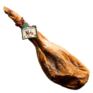 Jamón Serrano Duroc Reserva de Miguel y María, pieza entera con hueso curada artesanalmente – jamón español premium